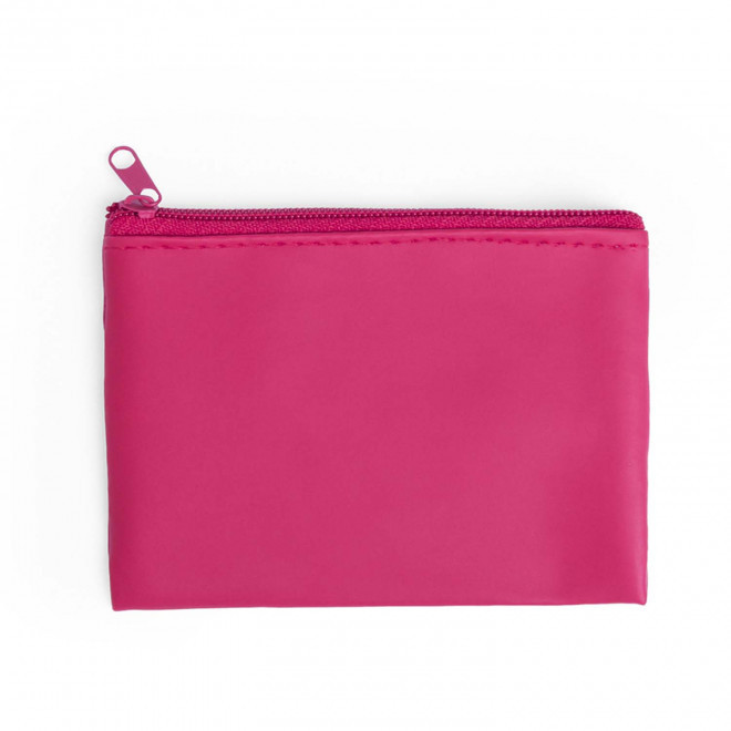 PORTE MONNAIE EN PU PERSONNALISABLE 'KIPSY' - fuchsia