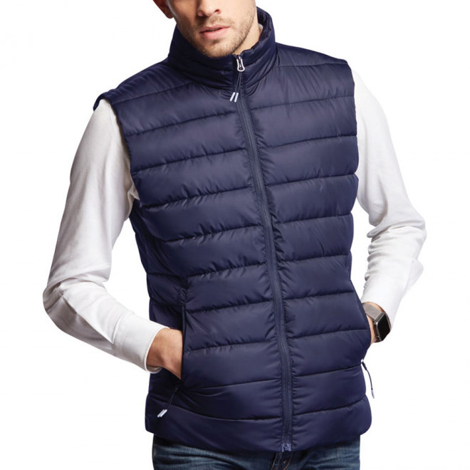 DOUDOUNE PUBLICITAIRE SANS MANCHES HOMME MUSTAGHATA® 'KYLE' - marine