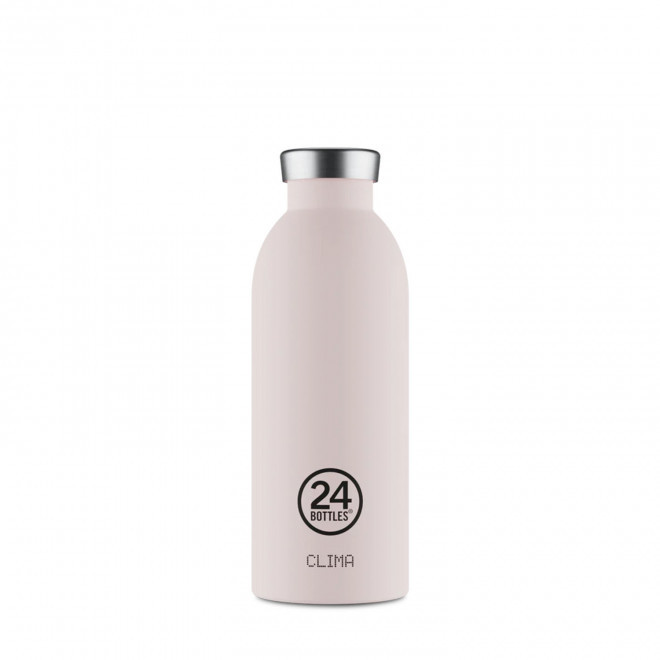 BOUTEILLE ISOTHERME 500ML PERSONNALISEE 'CLIMA 24BOTTLES' - crème