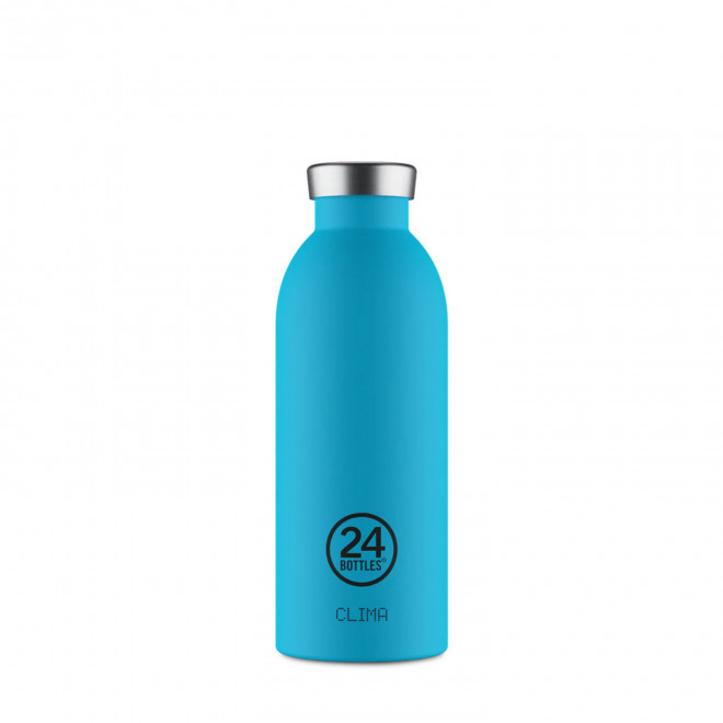 BOUTEILLE ISOTHERME 500ML PERSONNALISEE 'CLIMA 24BOTTLES' - bleu atoll