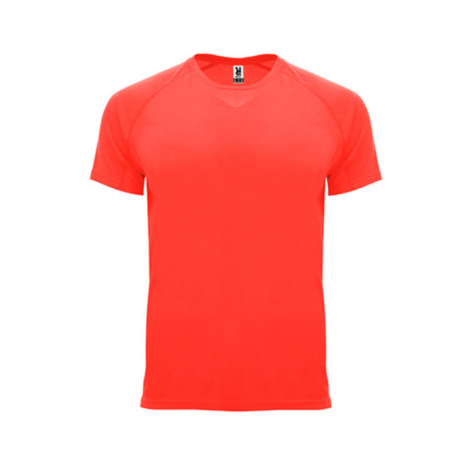 TEE SHIRT SPORT PUBLICITAIRE HOMME 'ESPORTO' - corail fluo