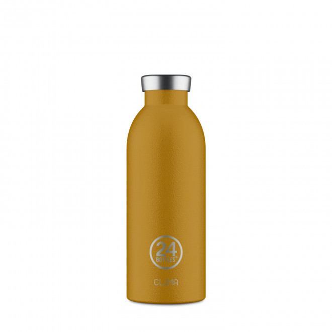 BOUTEILLE ISOTHERME 500ML PERSONNALISEE 'CLIMA 24BOTTLES' - ocre