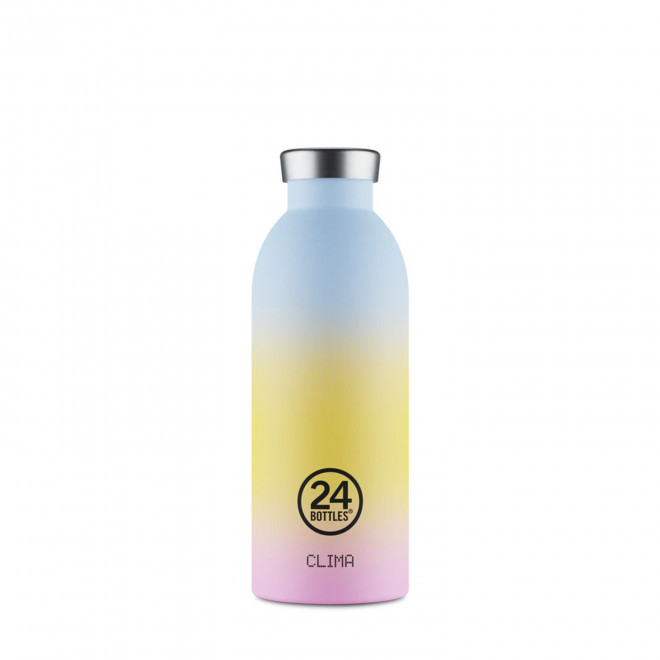 BOUTEILLE ISOTHERME 500ML PERSONNALISEE 'CLIMA 24BOTTLES' - dégradé pastel