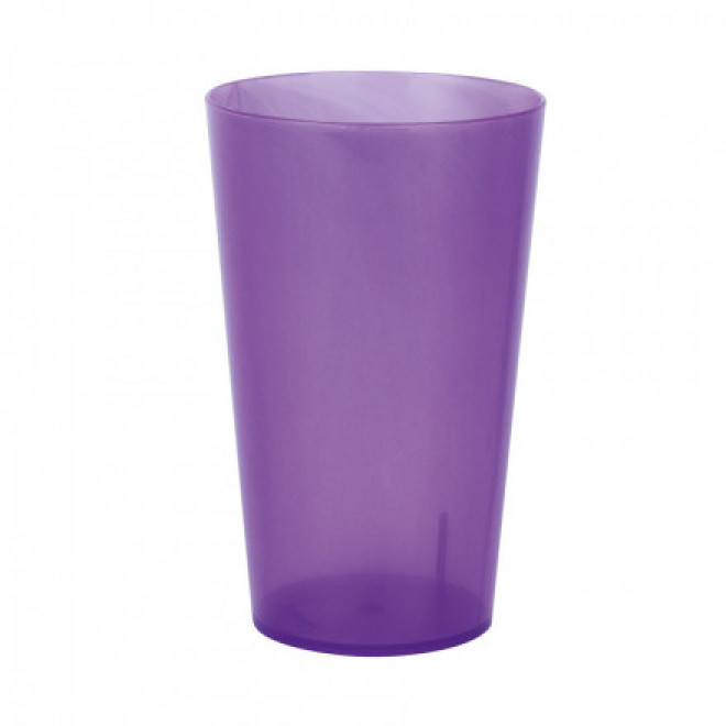 RAPIDE 4J - GOBELET RÉUTILISABLE PERSONNALISÉ '30 CL CUP' - transparent givré violet