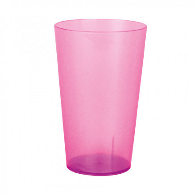 RAPIDE 4J - GOBELET RÉUTILISABLE PERSONNALISÉ '30 CL CUP' - transparent givré rose