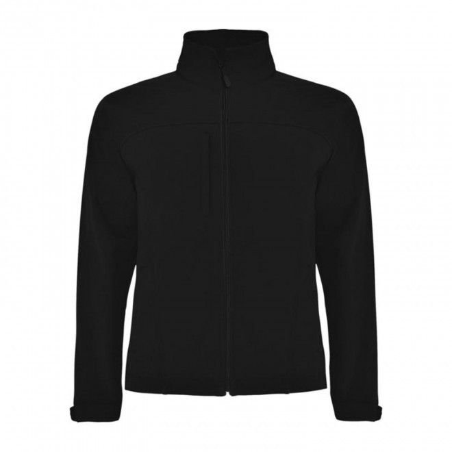 VESTE SOFTSHELL MIXTE 3 COUCHES PERSONNALISEE 'RUDOLPH' - noir