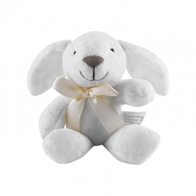 PELUCHE LAPIN PERSONNALISABLE 'HALY' - blanc