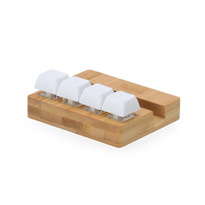 SUPPORT TELEPHONE ANTI STRESS PERSONNALISABLE 'TOUTCHA' - naturel