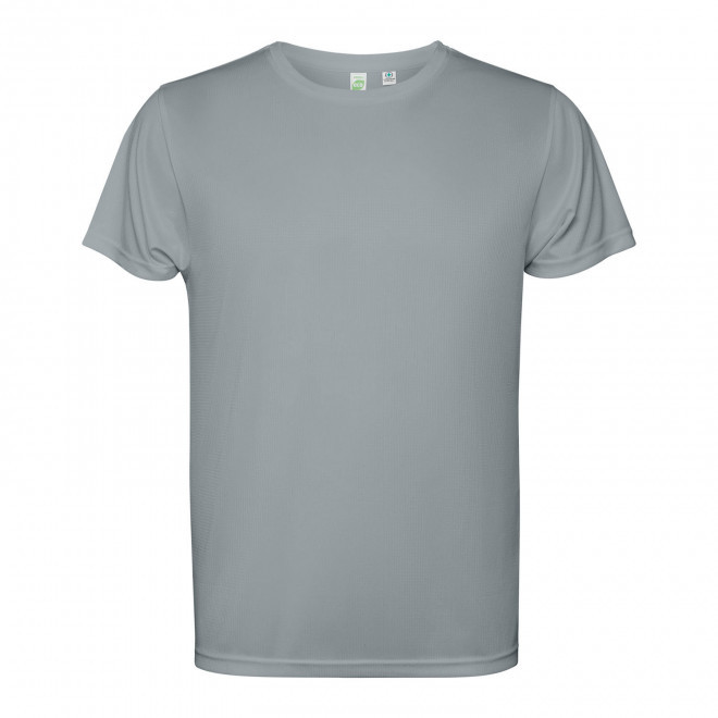 TEE-SHIRT SPORT MC HOMME PERSONNALISE 'ESTORIL' - gris