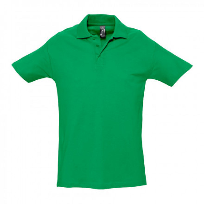 POLO HOMME PERSONNALISÉ 'SPRING' - EXPEDITION RAPIDE 4J - vert