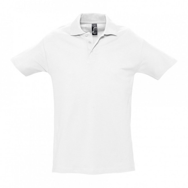 POLO HOMME PERSONNALISÉ 'SPRING' - EXPEDITION RAPIDE 4J - blanc
