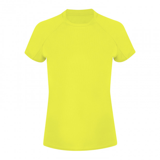 TEE-SHIRT DE SPORT FEMME PERSONNALISABLE 'TAGODA 2.0' - jaune fluo