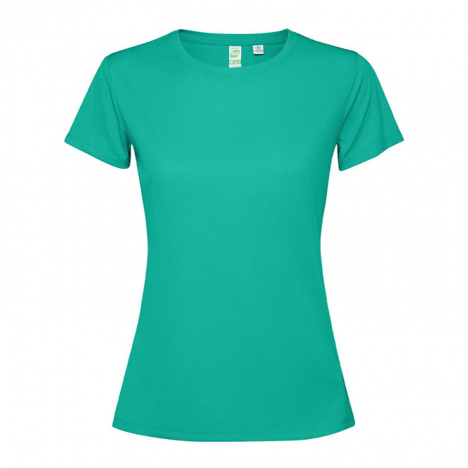 TEE-SHIRT SPORT MC FEMME PERSONNALISE 'ESTORIL' - turquoise