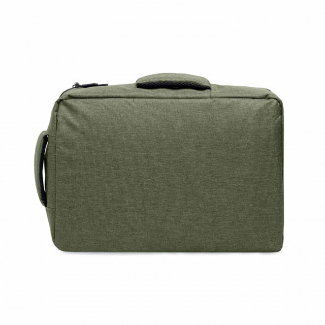 SAC A DOS ORDINATEUR 15" RPET PERSONNALISABLE 'LUBAS' - vert kaki