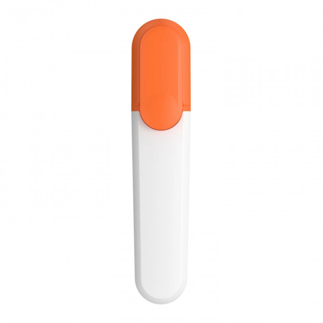 SURLIGNEUR RECYCLE PERSONNALISABLE 'ANGELE' - orange/blanc