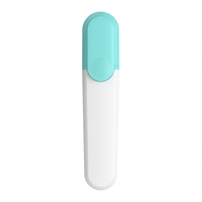 SURLIGNEUR RECYCLE PERSONNALISABLE 'ANGELE' - turquoise/blanc