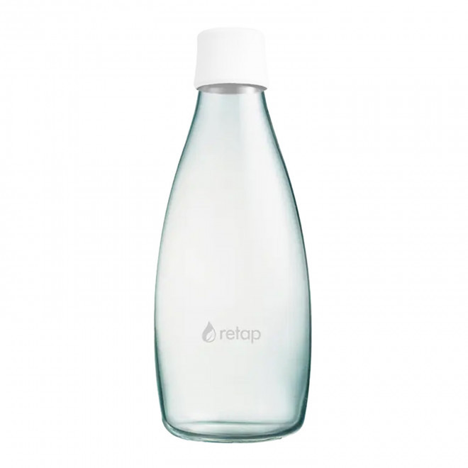 BOUTEILLE VERRE 800ML PERSONNALISABLE 'ORIGINAL 08' - blanc