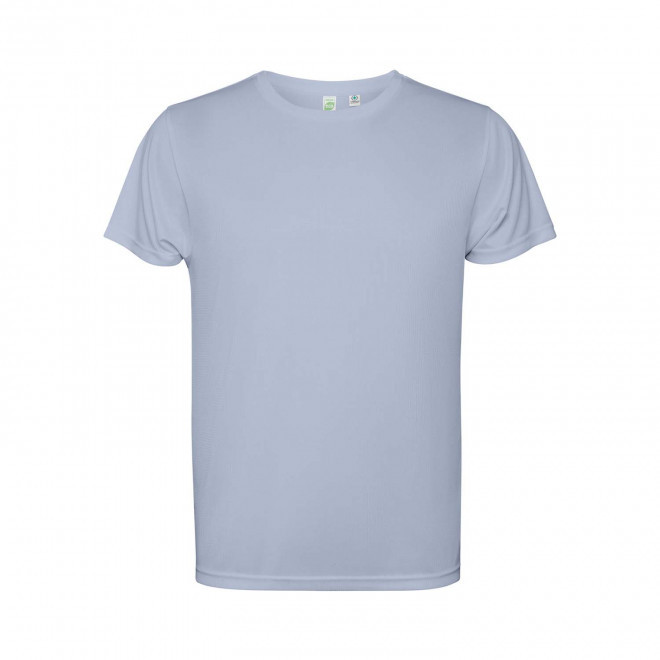 TEE-SHIRT SPORT MC ENFANT PERSONNALISABLE 'ESTORIL' - bleu gris