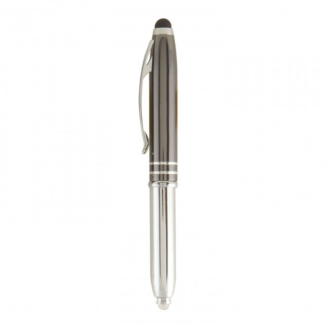 STYLO/STYLET LUMINEUX PERSONNALISABLE 'LEVO SHINE' - gris