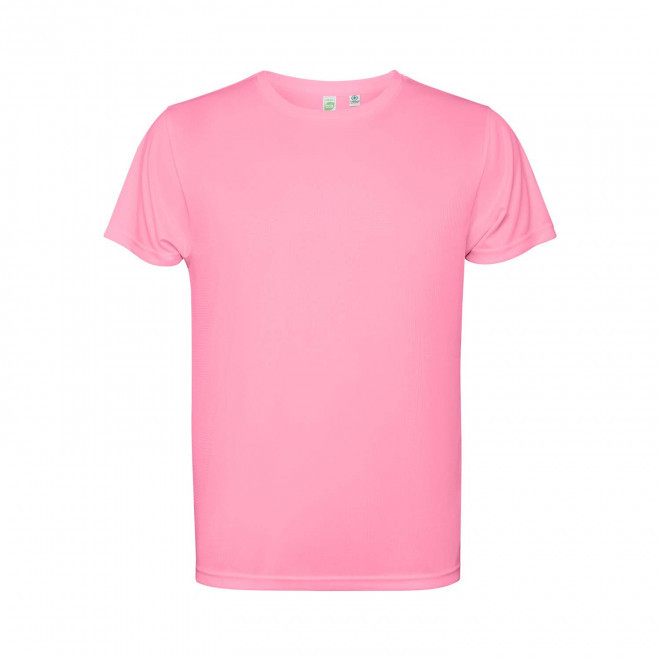 TEE-SHIRT SPORT MC ENFANT PERSONNALISABLE 'ESTORIL' - rose