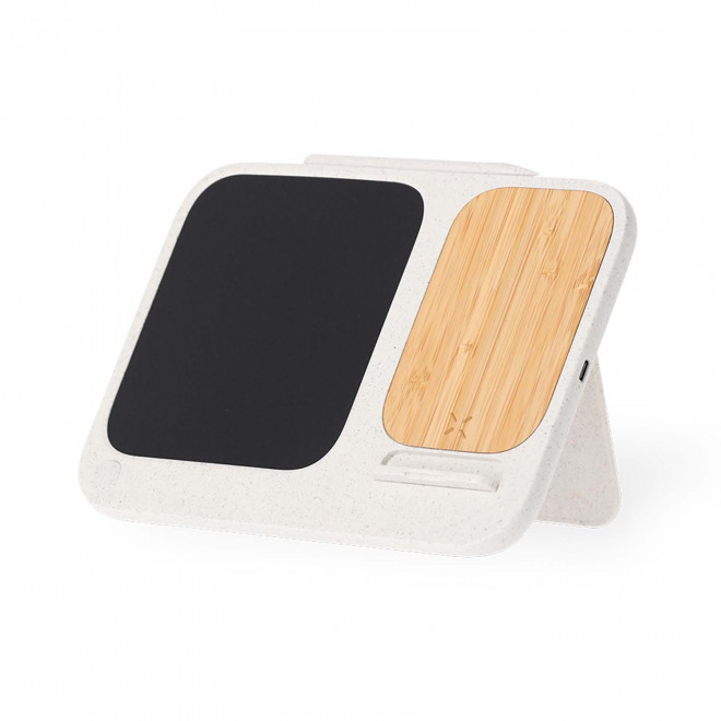 SUPPORT CHARGEUR TELEPHONE PERSONNALISABLE AVEC NOTE 'POTE - naturel