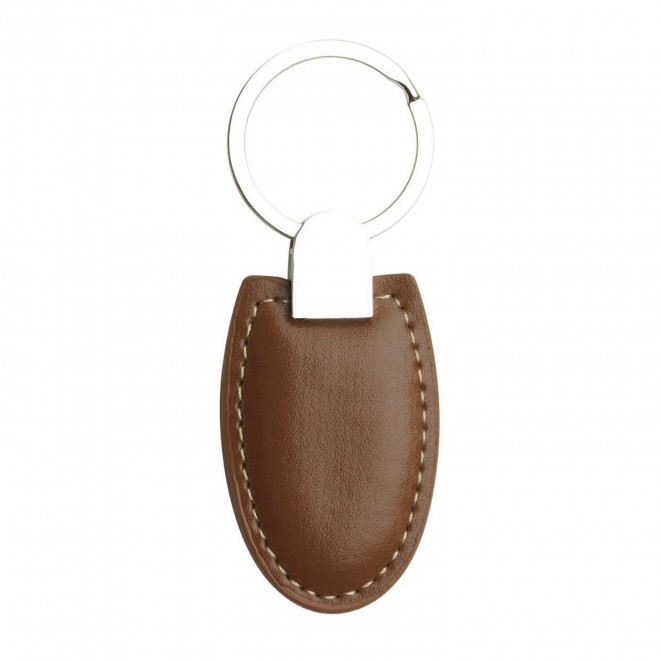 PORTE CLE METAL PERSONNALISABLE 'BALIX' - marron