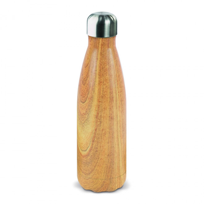 BOUTEILLE ISOTHERME PUBLICITAIRE EN INOX 500ML 'ASTRIO WOOD' - bambou