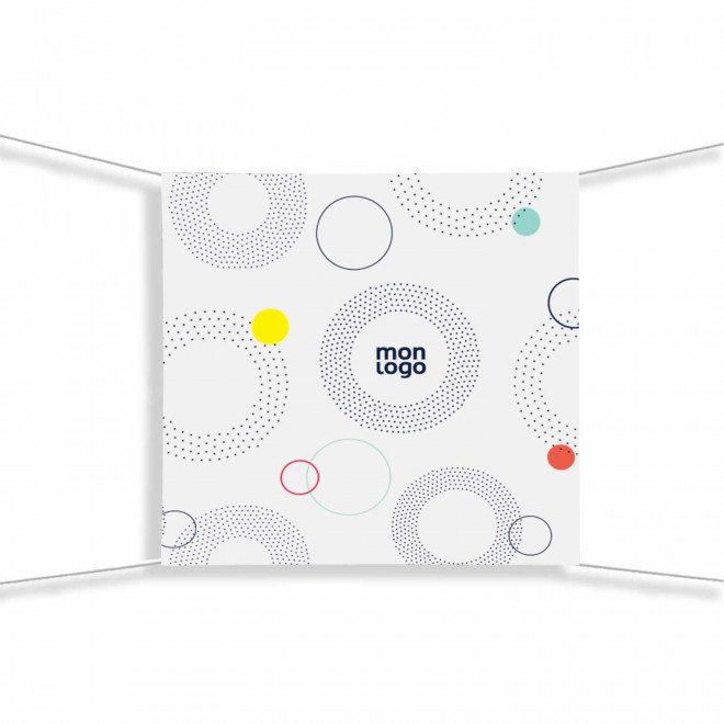 BÂCHE EN PVC PERSONNALISABLE 'REKLAM' - blanc 100x100 cm