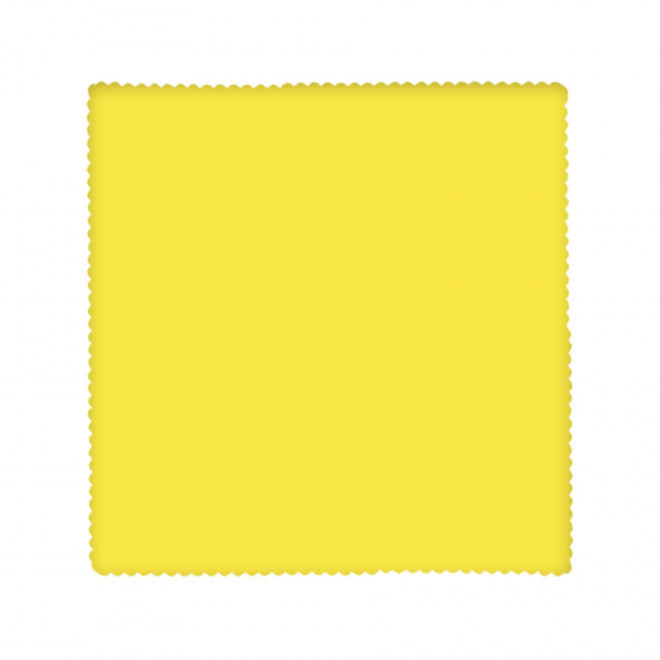 LINGETTE MICROFIBRE PERSONNALISÉE 'EPOUSTIF' - EMBOSSAGE 200GR/M2 - jaune