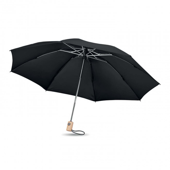 PARAPLUIE PLIABLE PUBLICITAIRE 'WESTPORT RPET REVERSIBLE' - noir