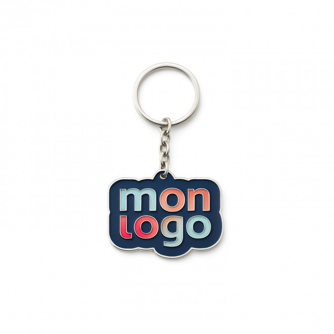 PORTE CLE SUR MESURE FER UV PERSONNALISABLE 'MAZA' - 30 mm