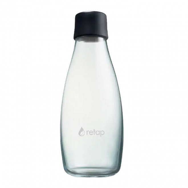 BOUTEILLE VERRE PERSONNALISABLE 500ML 'ORIGINAL 05' - noir