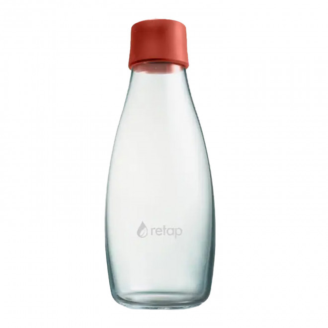 BOUTEILLE VERRE PERSONNALISABLE 500ML 'ORIGINAL 05' - rouge foncé