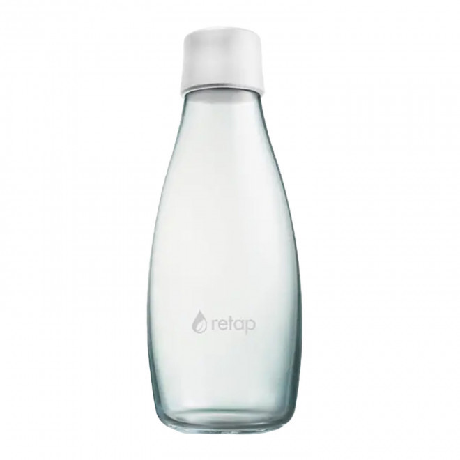 BOUTEILLE VERRE PERSONNALISABLE 500ML 'ORIGINAL 05' - blanc cassé
