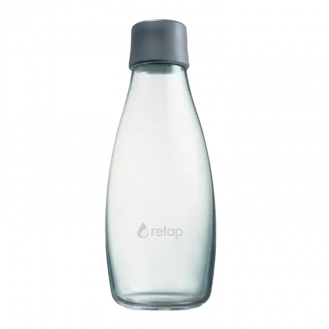 BOUTEILLE VERRE PERSONNALISABLE 500ML 'ORIGINAL 05' - gris
