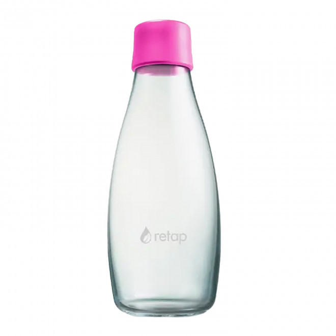 BOUTEILLE VERRE PERSONNALISABLE 500ML 'ORIGINAL 05' - rose