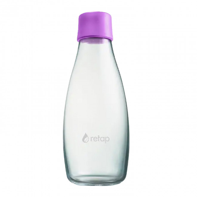 BOUTEILLE VERRE PERSONNALISABLE 500ML 'ORIGINAL 05' - violet