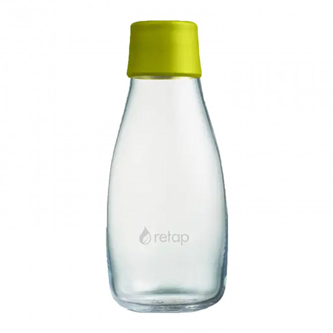 BOUTEILLE VERRE 300ML PERSONNALISABLE 'ORIGINAL 03' - jaune citron