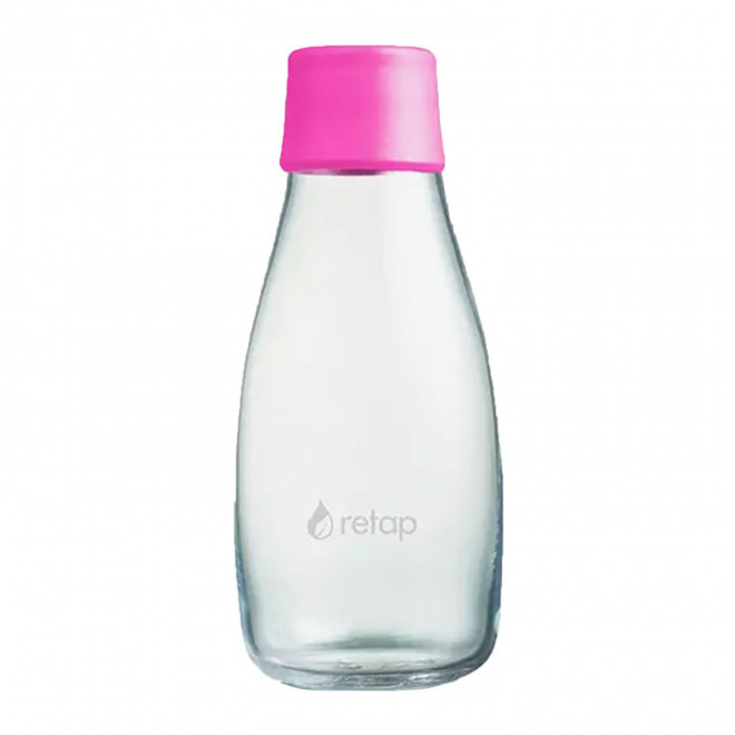 BOUTEILLE VERRE 300ML PERSONNALISABLE 'ORIGINAL 03' - rose