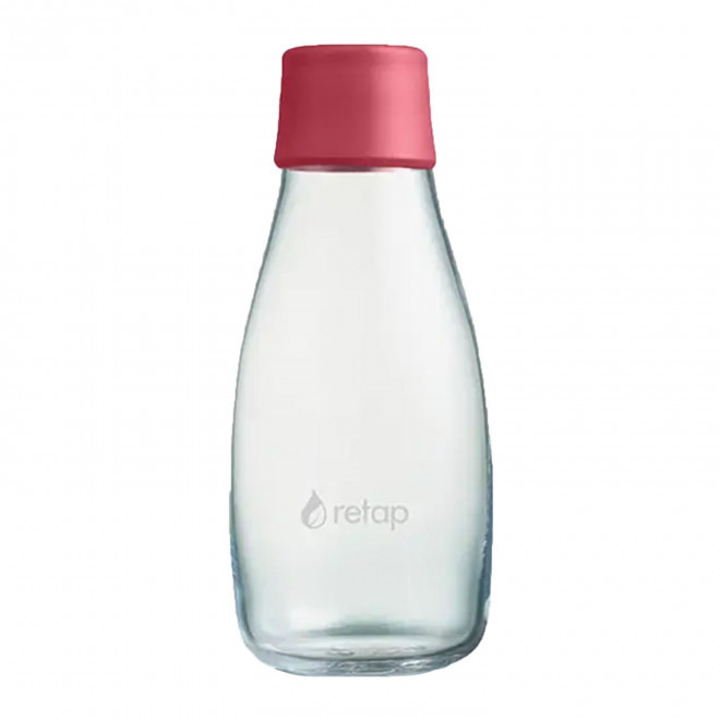 BOUTEILLE VERRE 300ML PERSONNALISABLE 'ORIGINAL 03' - framboise
