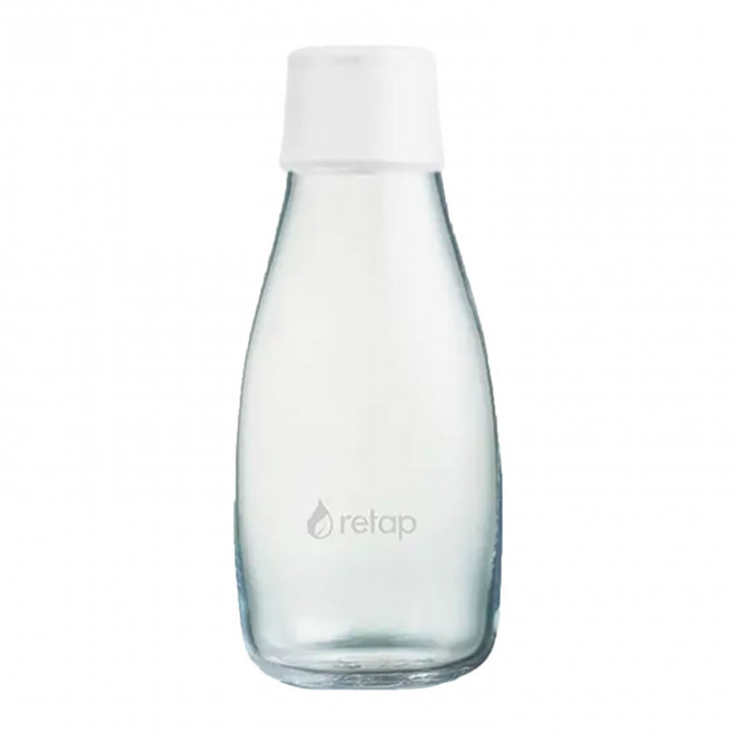 BOUTEILLE VERRE 300ML PERSONNALISABLE 'ORIGINAL 03' - blanc