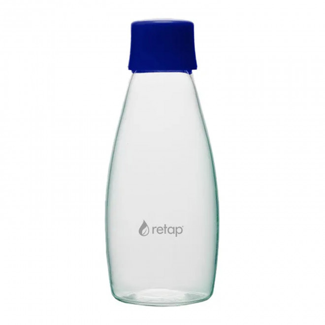 BOUTEILLE VERRE 500 ML PERSONNALISABLE 'GO 05' - bleu foncé