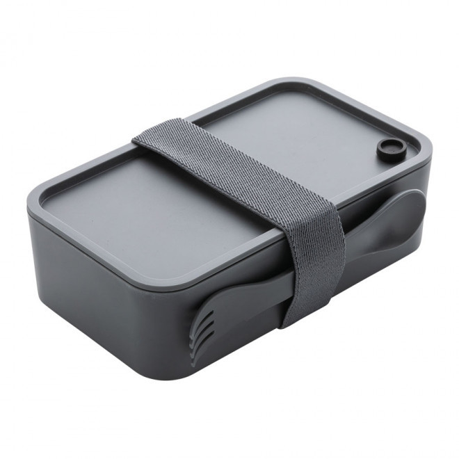 LUNCH BOX PUBLICITAIRE AVEC CUICHETTE 'CURVIE' - anthracite