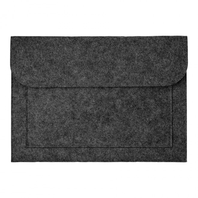 SACOCHE PERSONNALISABLE POUR ORDINATEUR 'FELTY' - gris foncé