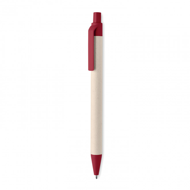 STYLO EN CARTON DE LAIT PERSONNALISABLE 'AMOSIS MILK' - rouge