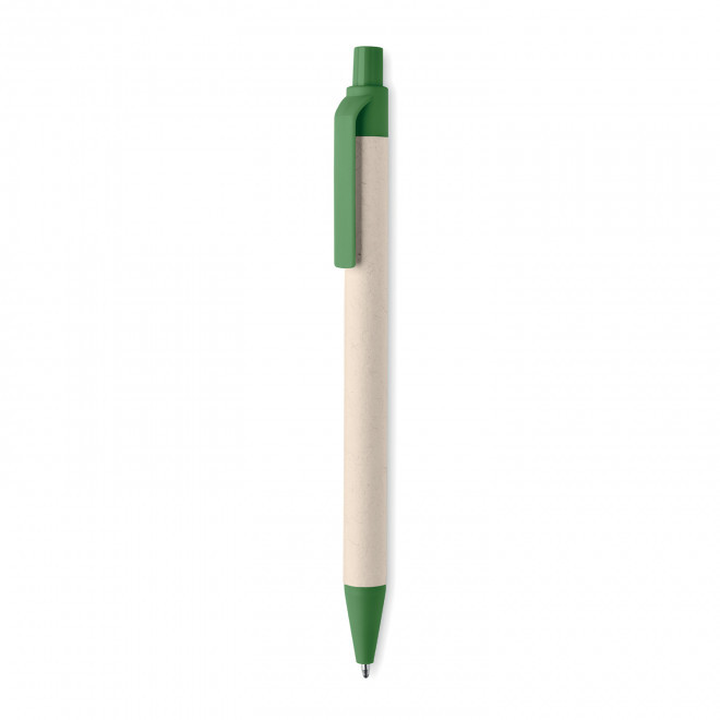STYLO EN CARTON DE LAIT PERSONNALISABLE 'AMOSIS MILK' - vert