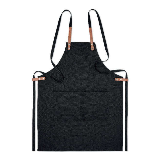 TABLIER PERSONNALISÉ 'MADURAI' - noir