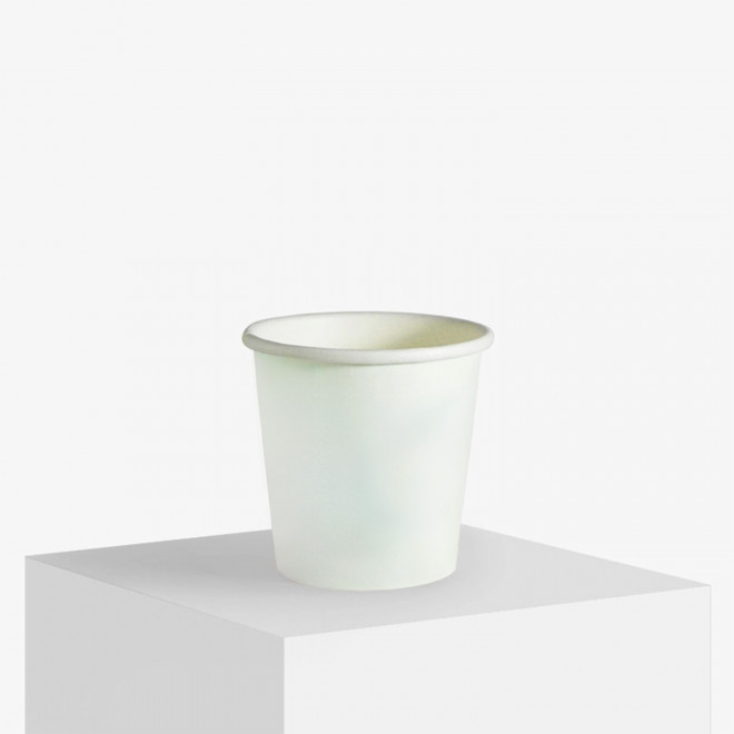 GOBELET CARTON 10CL PERSONNALISABLE 'KUPPO' - blanc