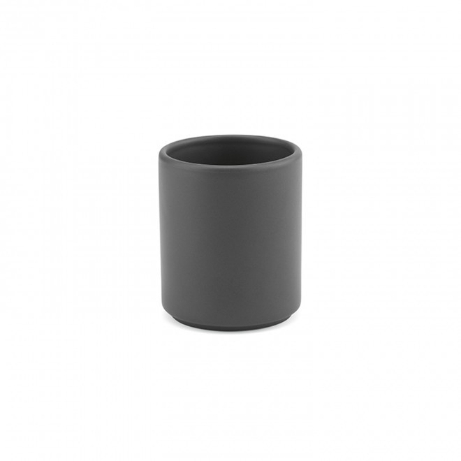 MUG CERAMIQUE 75 ML PERSONNALISABLE 'CAFLO' - gris foncé