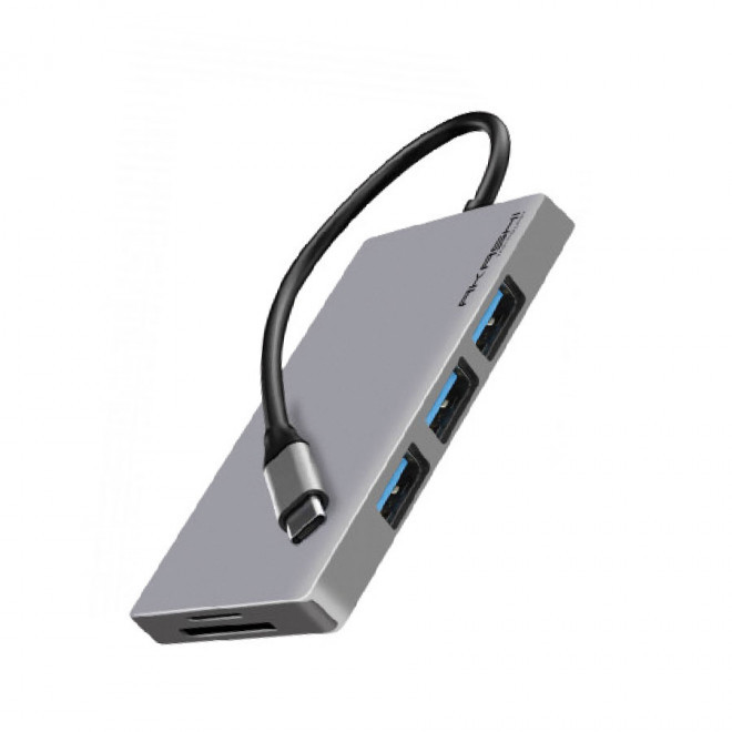 HUB PERSONNALISABLE 7 EN 1 AKASHI® 'CROSBI' - aluminium